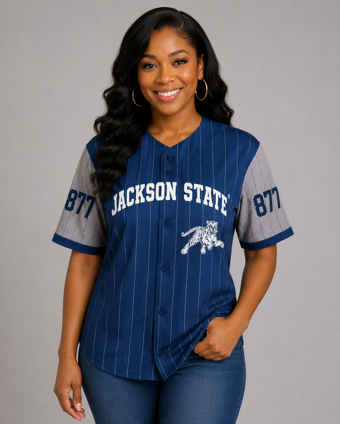 JSU Premium Performance Unisex Button Down Jersey (Pre Order)