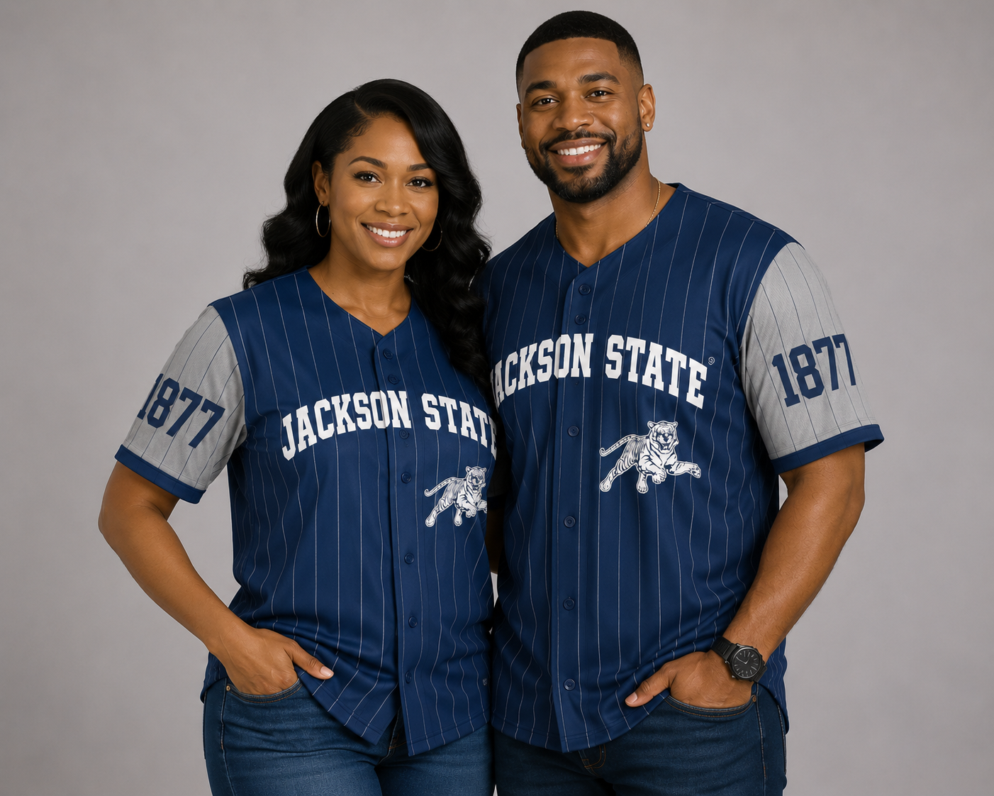 JSU Premium Performance Unisex Button Down Jersey (Pre Order)