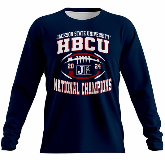 JSU 2024 HBCU National Champions Unisex LS Dry-Fit Tee